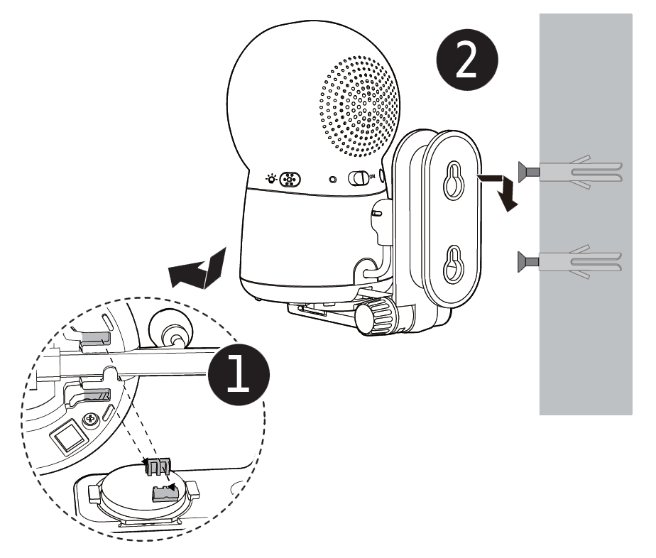 Mount the baby unit on the wall RM5754HD VTech Australia Support