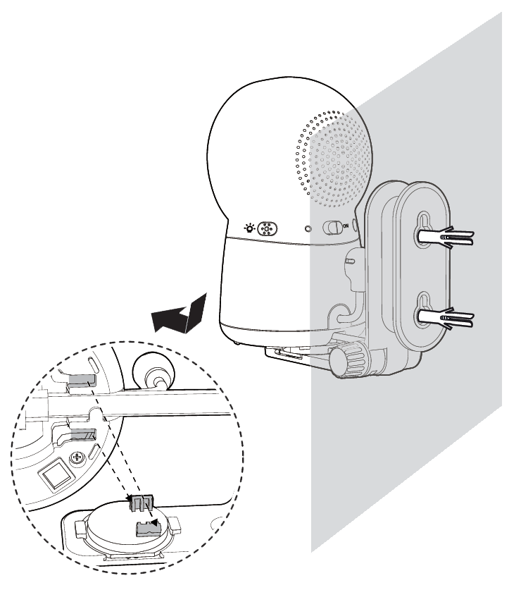 Mount the baby unit on the wall RM5754HD VTech Australia Support